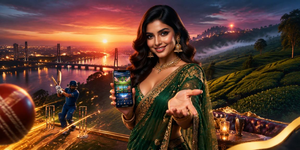 বগুড়া ক্রিকেট বেটিং মাঠ ও চা বাগান দৃশ্য
